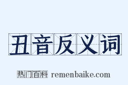丑音反义词是什么意思的图片